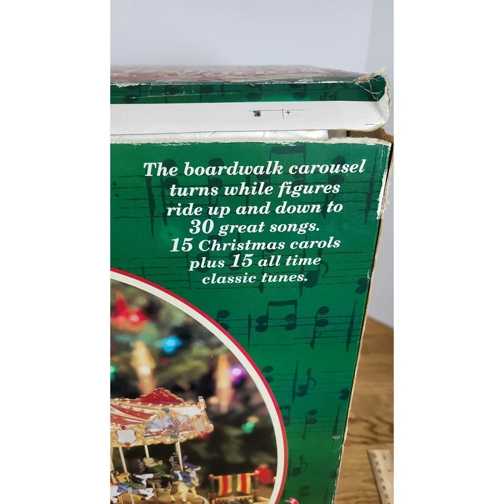 Mr Christmas Holiday Around The Carousel‎ 1997 Vintage Musical w/Original Box